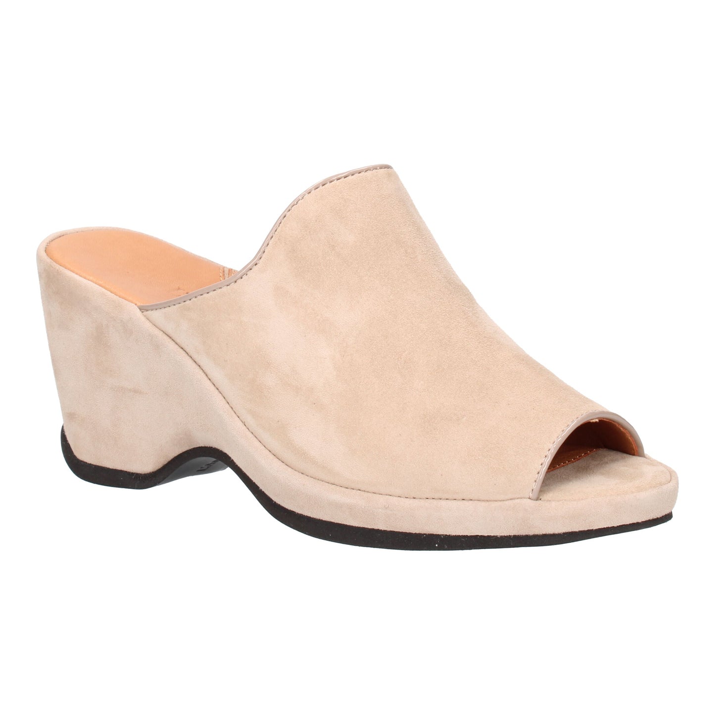 L'Amour Des Pieds Orman Mule Womens Shoes Taupe Kid Suede