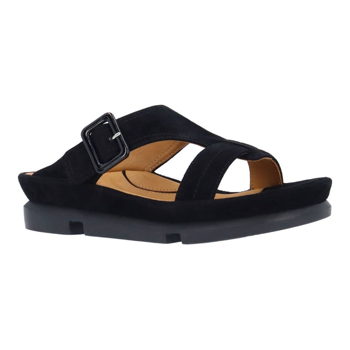 L'Amour Des Pieds Verick Womens Shoes Black Kid Suede