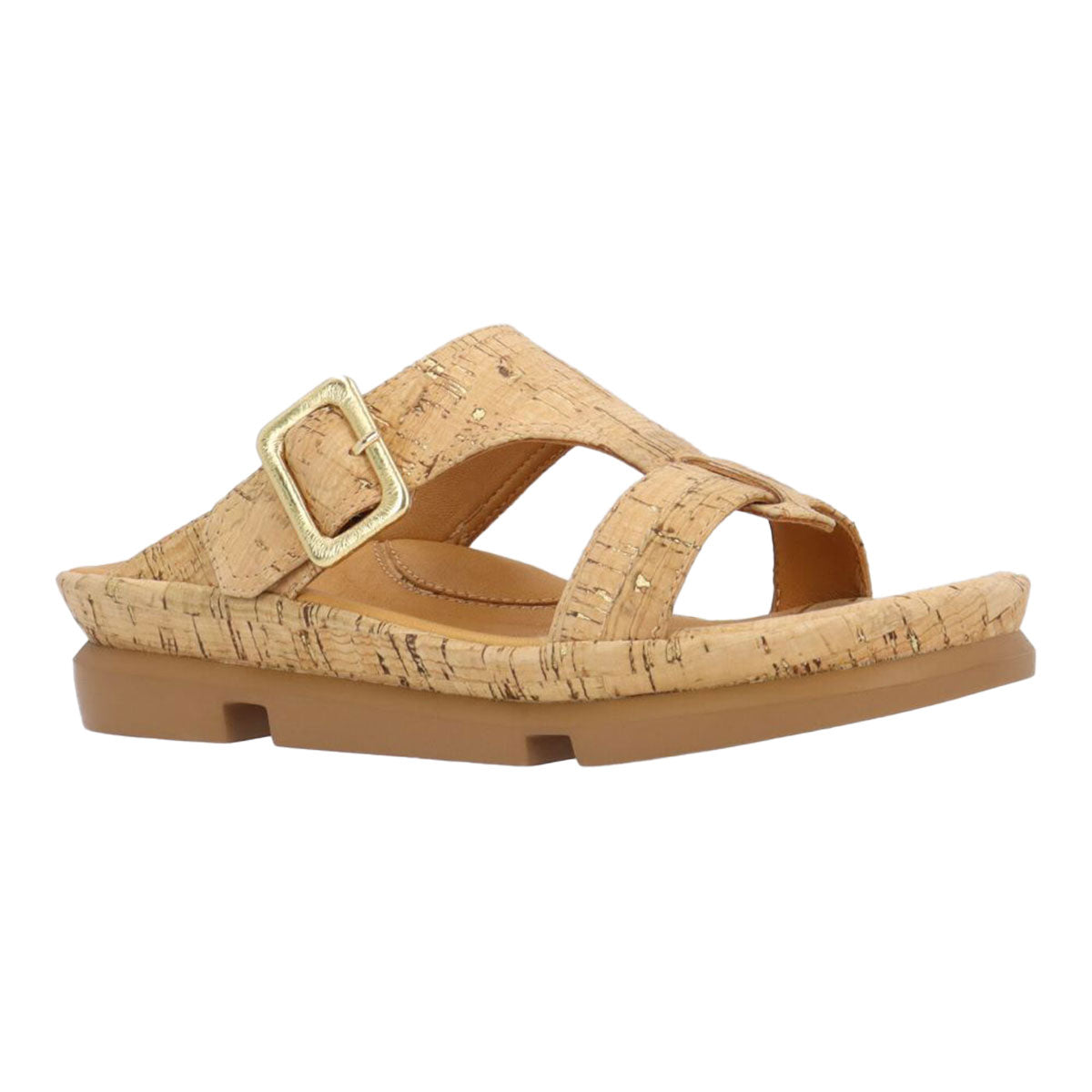 L'Amour Des Pieds Verick Womens Shoes Natural Gold Cork