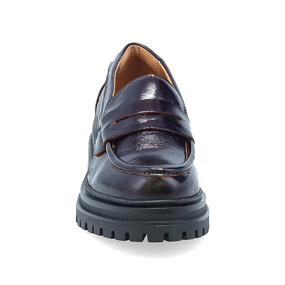 Miz Mooz Legend Chunky Platform Loafer Womens Shoes 