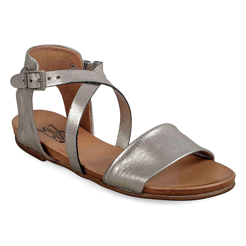 Miz Mooz Aster Strap Sandal Womens Shoes Pewter