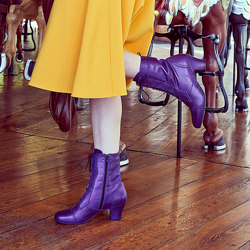 Miz Mooz Flicka Heeled Victorian Style Leather Boot | Simons Shoes
