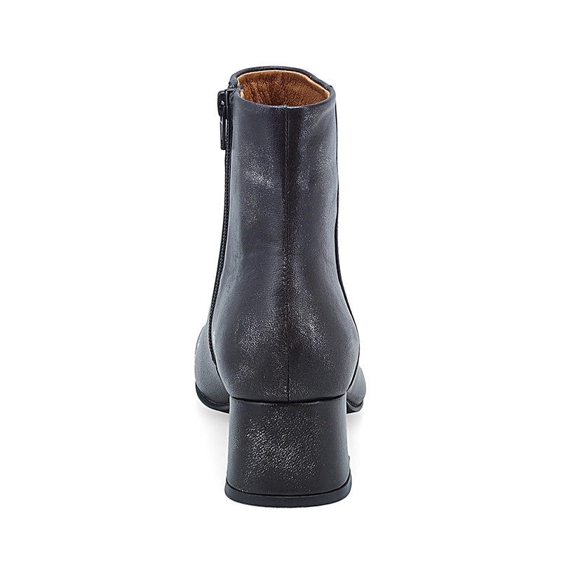 Miz Mooz Garin Heeled Sleek Ankle Bootie Side Zip | Simons Shoes