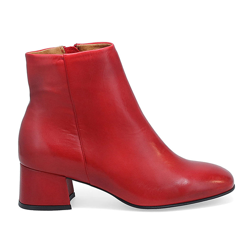 Miz Mooz Garin Heeled Sleek Ankle Bootie Side Zip | Simons Shoes