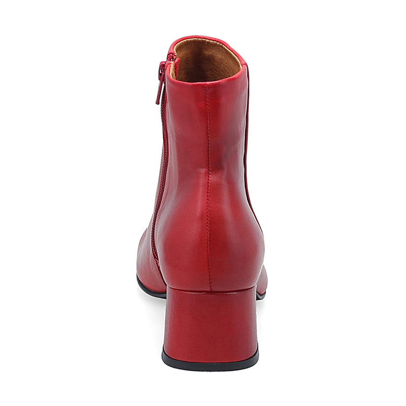 Miz Mooz Garin Heeled Sleek Ankle Bootie Side Zip | Simons Shoes