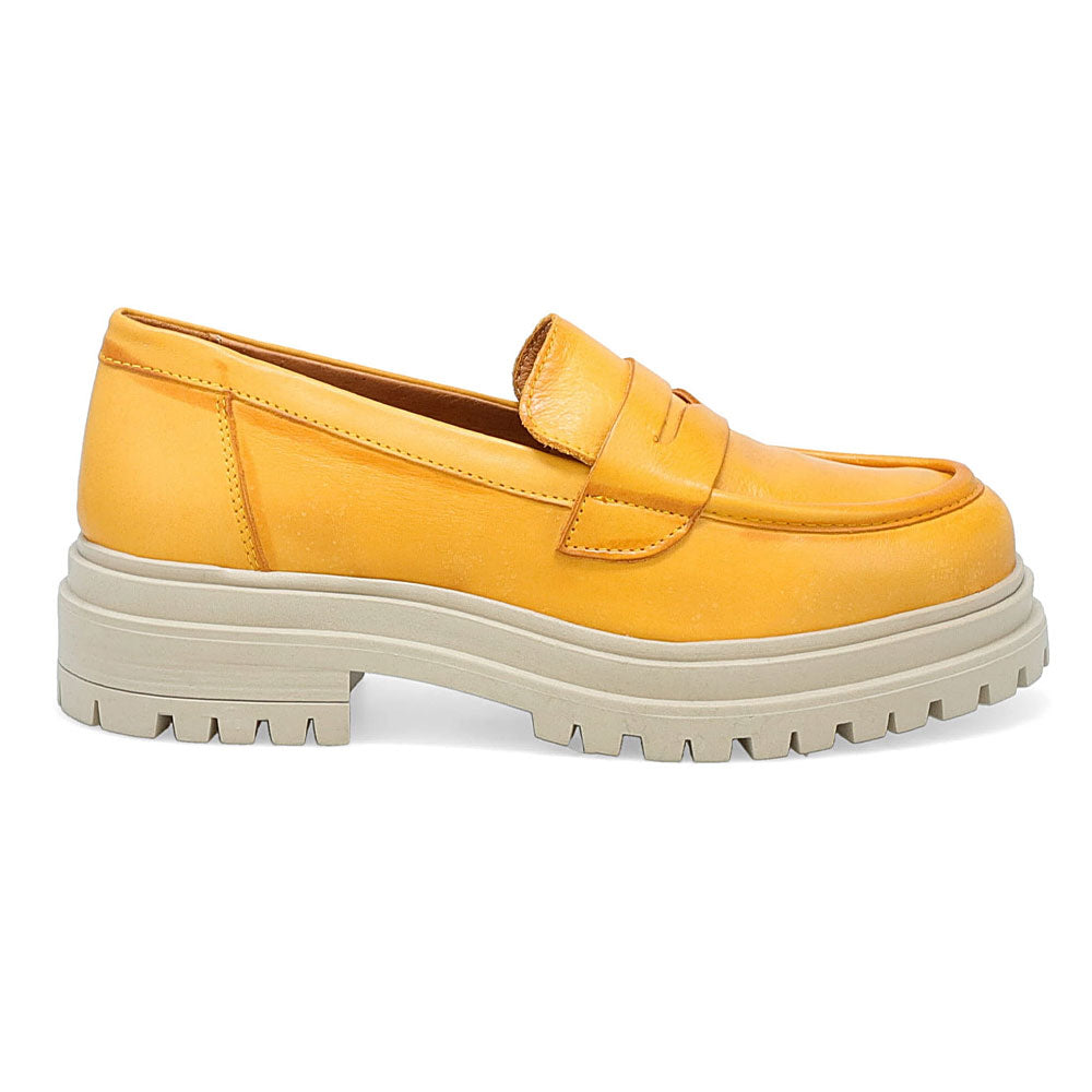 Miz Mooz Legend Chunky Platform Loafer Womens Shoes 