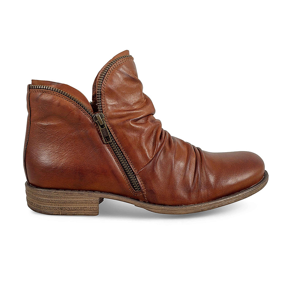 Miz Mooz Luna Ruched Ankle Boot Womens Shoes