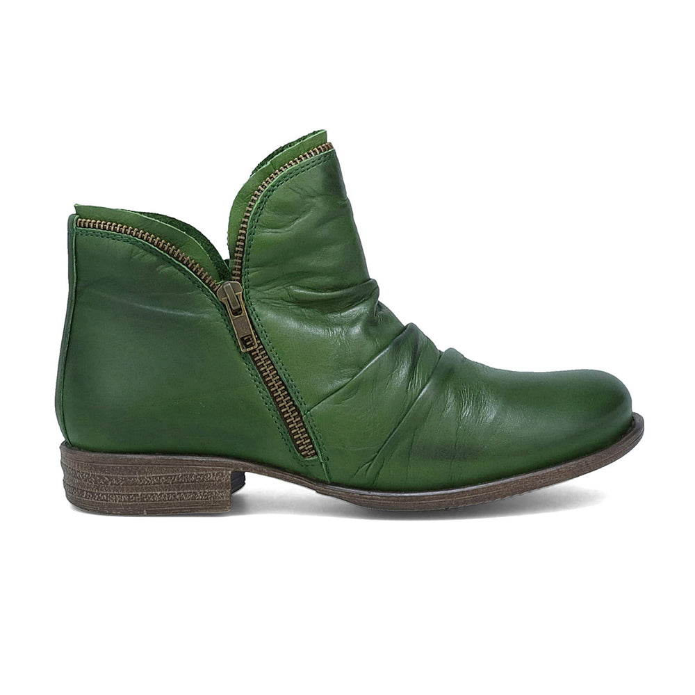 Miz Mooz Luna Ruched Ankle Boot Womens Shoes