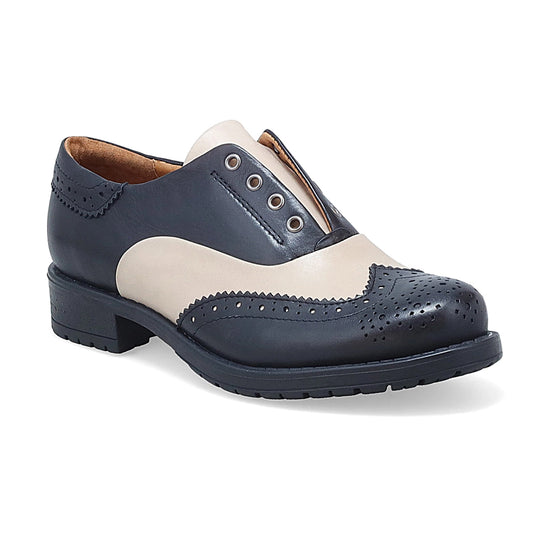 Miz Mooz Peabody Womens Shoes Black/Cream