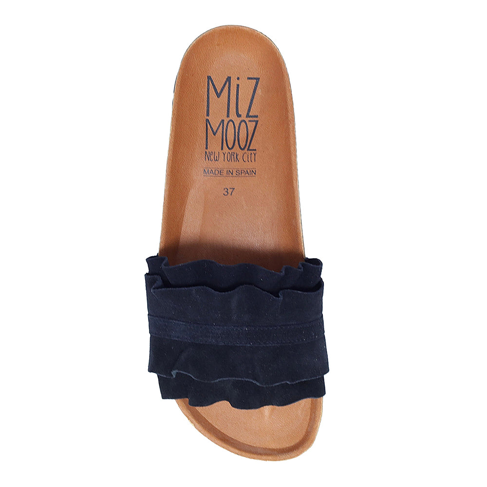 Miz Mooz Rocio Soft Ruffle Slide Sandal | Simons Shoes