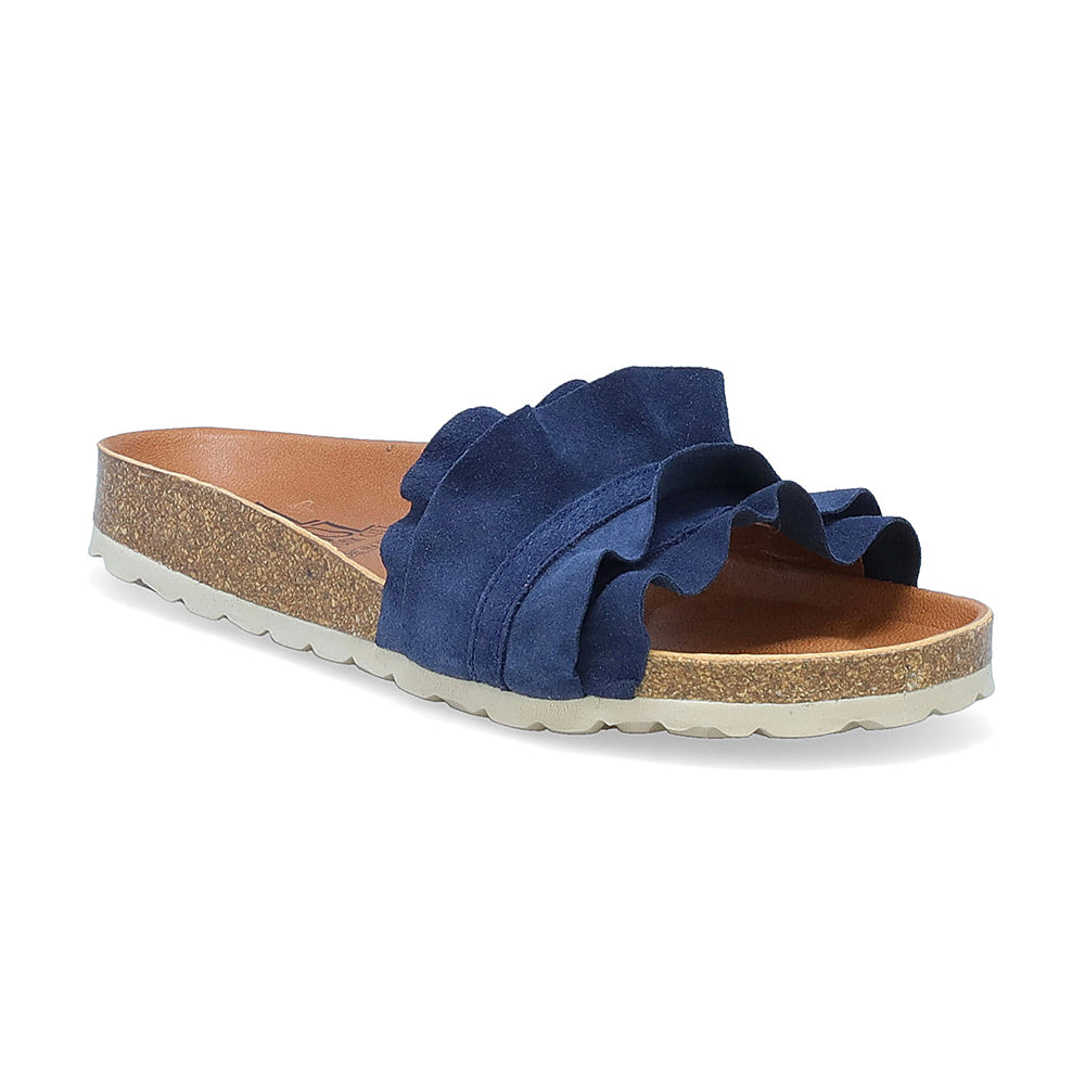 Miz Mooz Rocio Soft Ruffle Slide Sandal | Simons Shoes