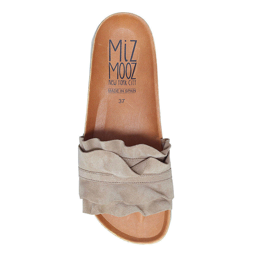 Miz Mooz Rocio Soft Ruffle Slide Sandal | Simons Shoes