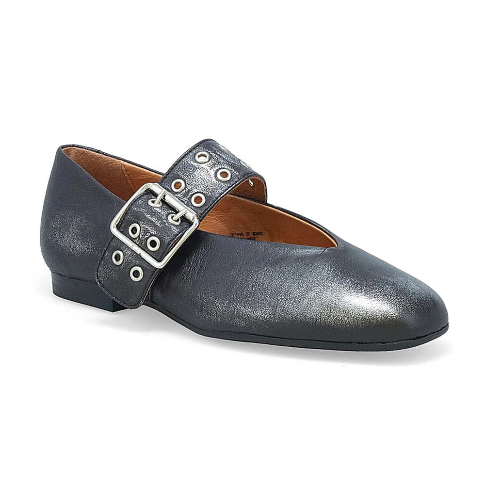 Miz Mooz Zephyr Leather Mary Jane Flat | Simons Shoes