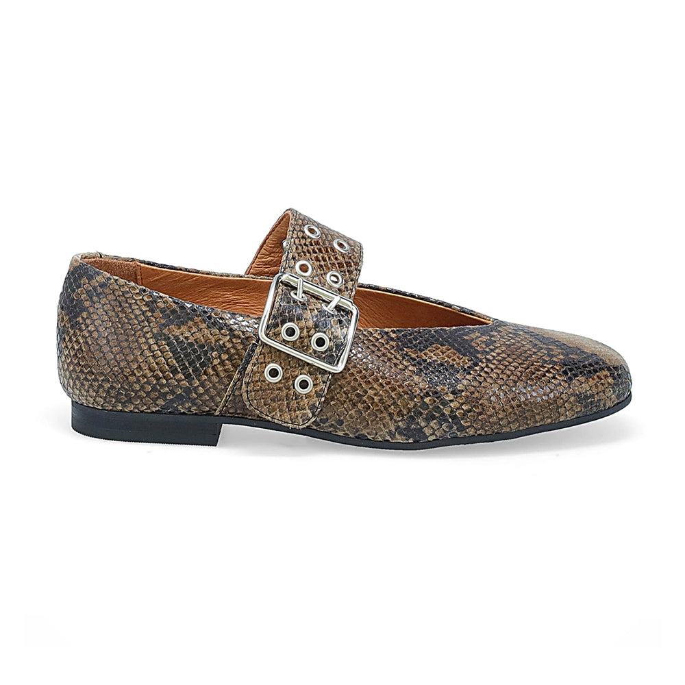 Miz Mooz Zephyr Leather Mary Jane Flat | Simons Shoes