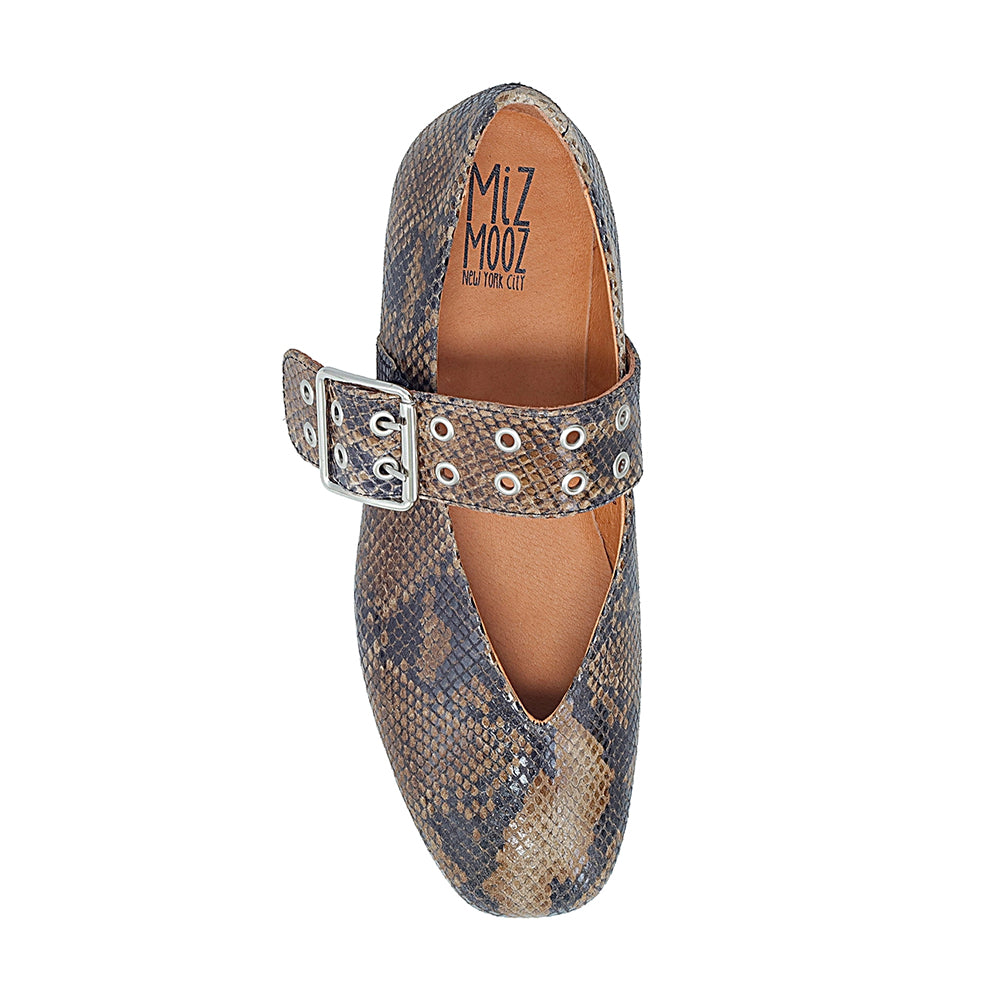 Miz Mooz Zephyr Leather Mary Jane Flat | Simons Shoes