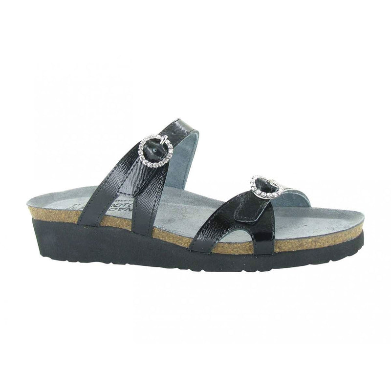 Naot Kate Slide Sandal (4404) Womens Shoes Black Luster