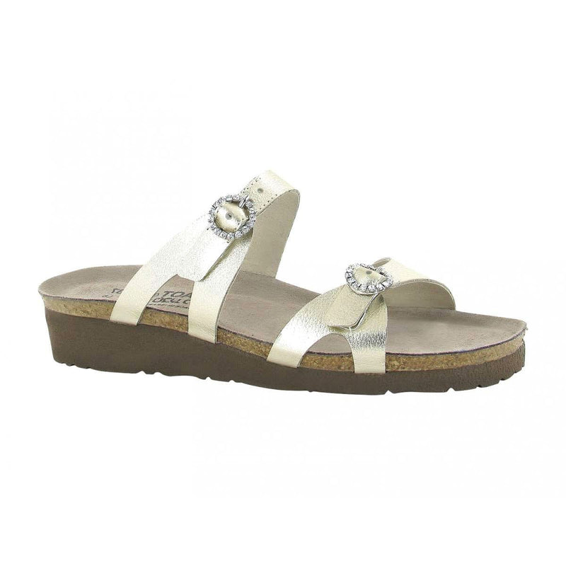 Naot Kate Slide Sandal (4404) Womens Shoes Radiant Gold Leather