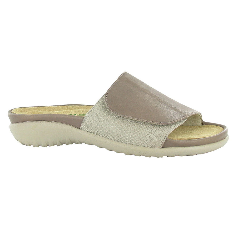 Soft Stone Leather/Beige Lizard Leather