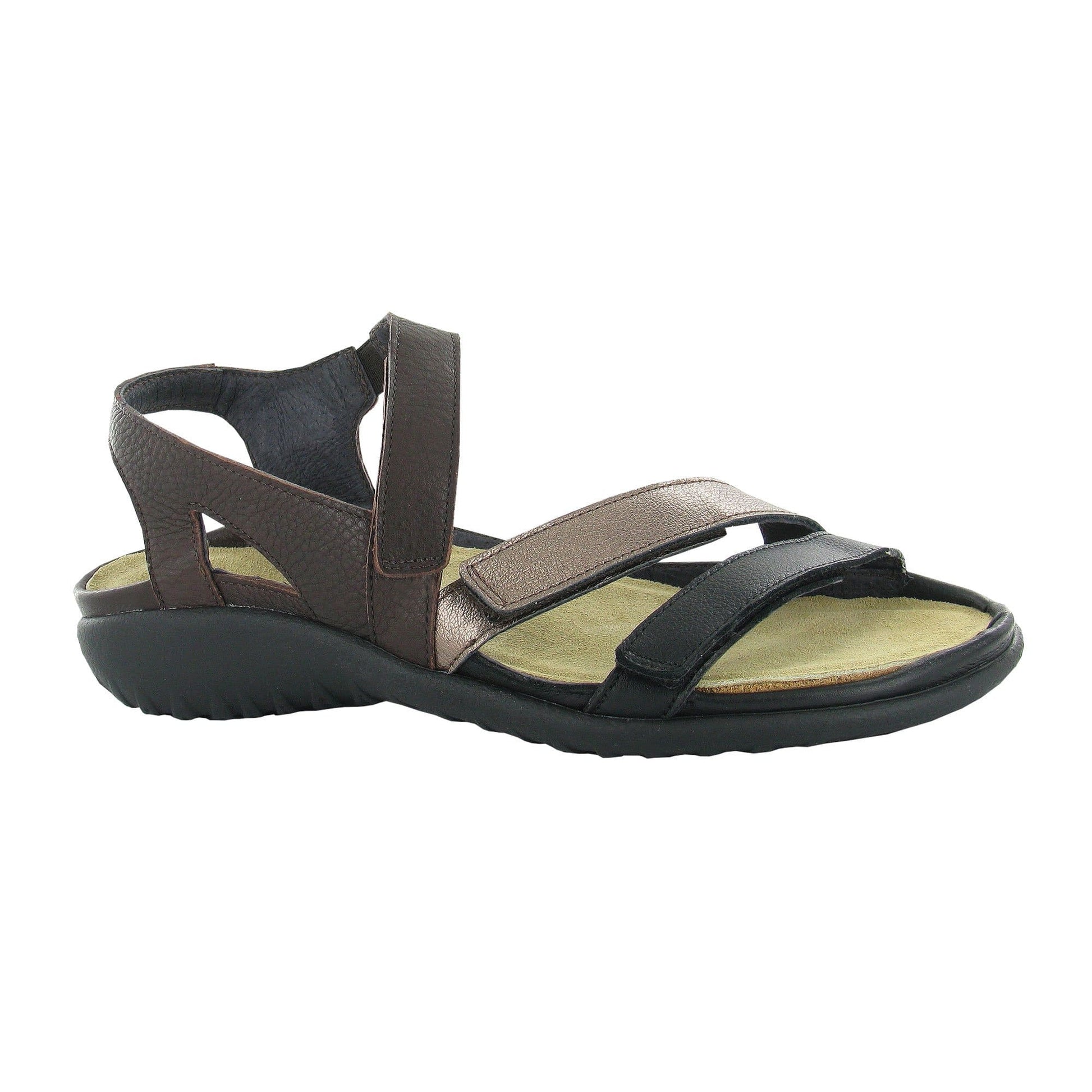 Naot Whetu (11201) Womens Shoes Soft Black/Radiant Copper/Soft Brown