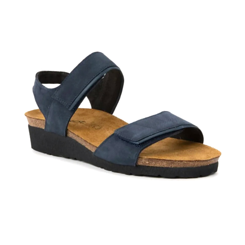 Naot Aisha Adjustable Sandal (7308) Womens Shoes Navy Velv Nbk Ink Lthr