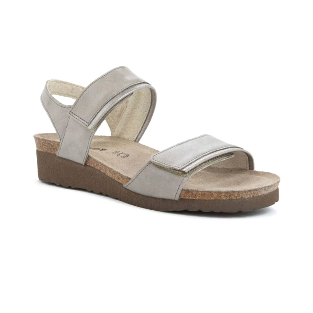 Naot Aisha Adjustable Sandal (7308) Womens Shoes Titanium Lthr w/Slvr
