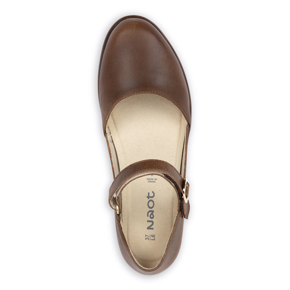 Naot Amihan Leather Small Heel Mary Jane Strap