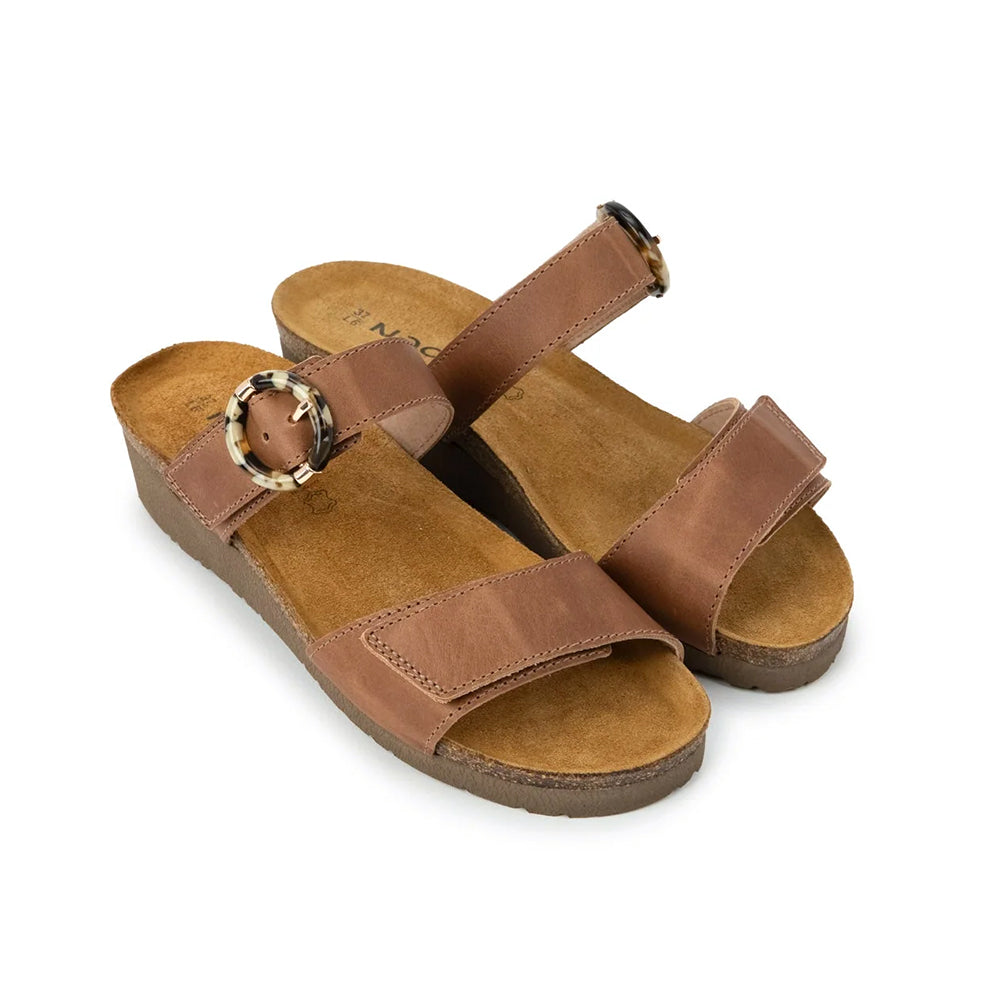 Naot Anabel Leather Slip-On Wedge Sandal | Simons Shoes