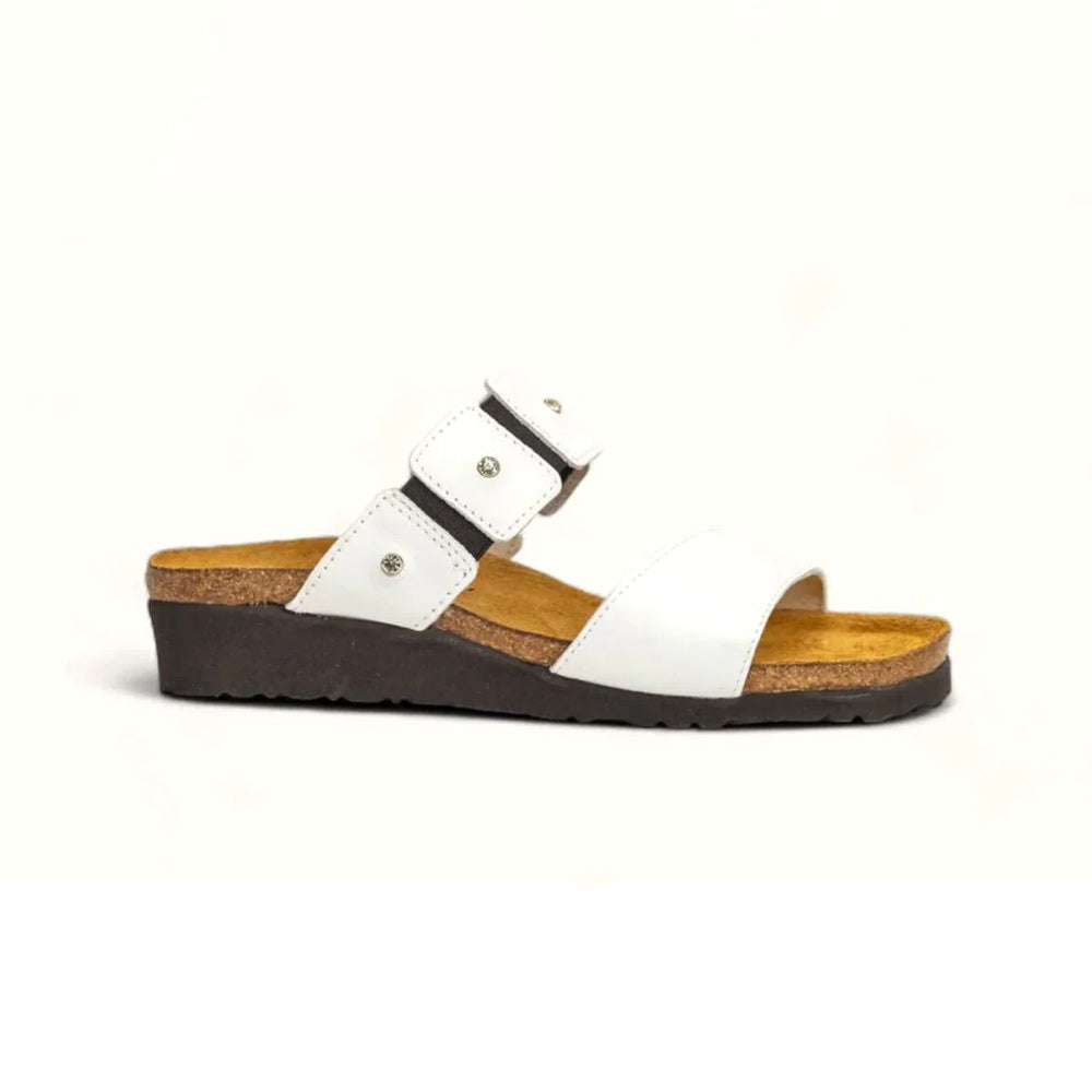 Naot Ashley Sandal (4906) Womens Shoes White Leather