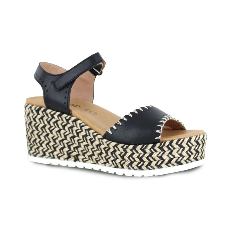 Naot Blanes Sandal Womens Shoes Jet Black Leather