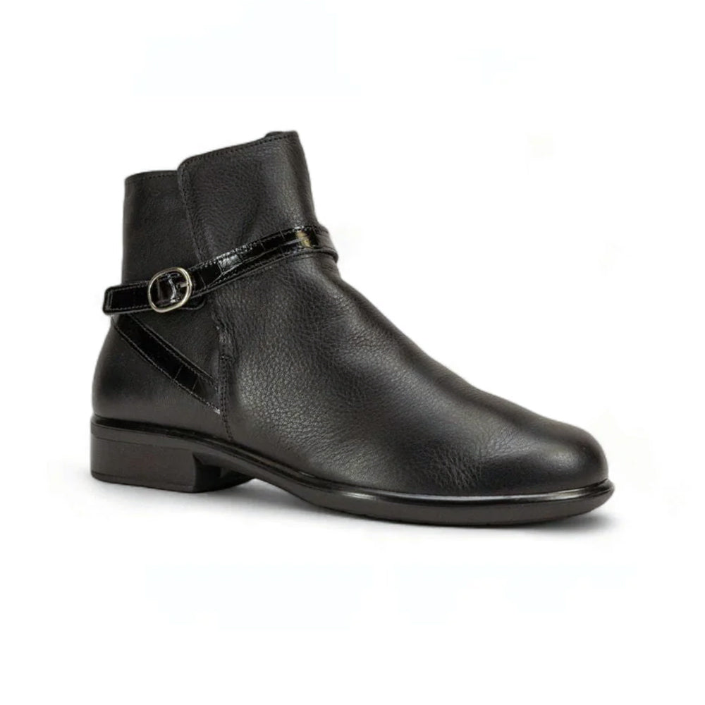 Naot Briza Aura BLACK SOFT LTHR BLK CROC