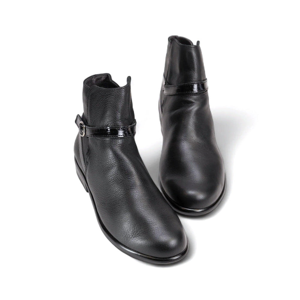 Naot Briza Aura BLACK SOFT LTHR BLK CROC