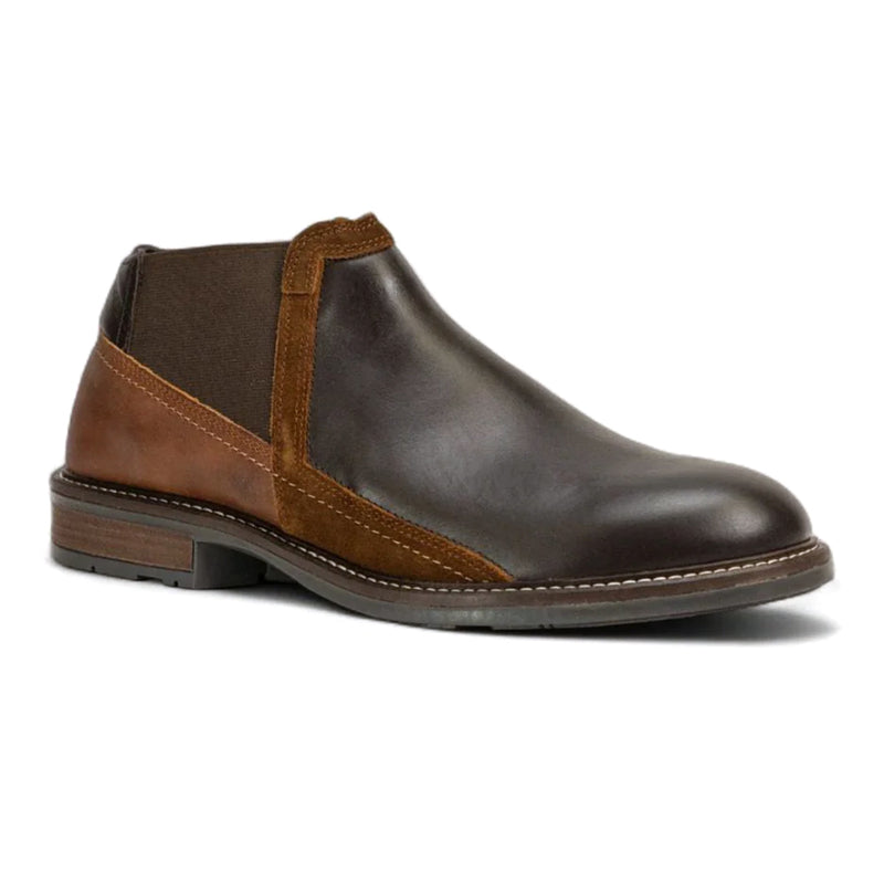 Naot Business Low Boot (80026) Mens Shoes French Roast/Saddle Brown/Seal Brown