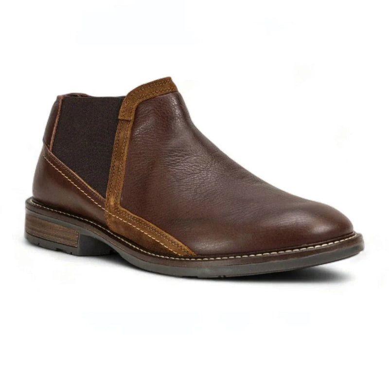 Naot Business Low Boot (80026) Mens Shoes Soft Brown Lthr/Toffee Brown Lthr/Seal Brown Suede