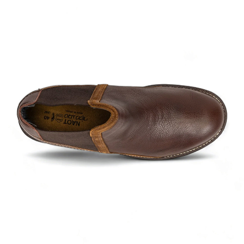 Naot Director Men's Cork Footbed Slip-On Leather Shoe | Simon
