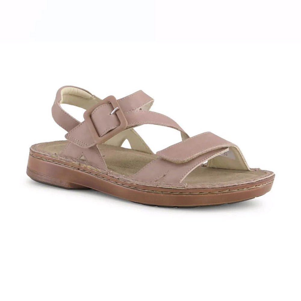 Khaki Beige Leather w/ Silver