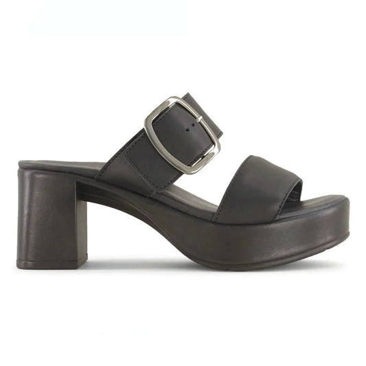 Naot Celeb Platform Sandal (123100) Womens Shoes Jet Black Leather