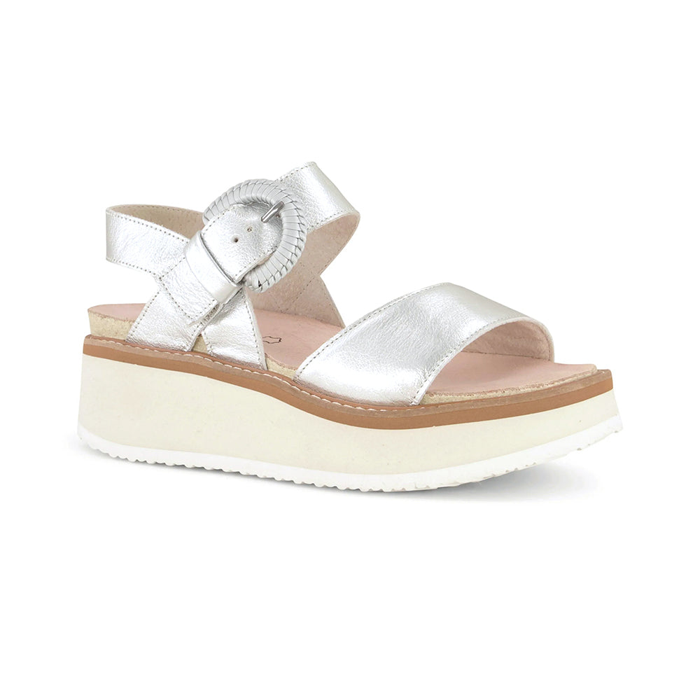 Naot Crepe (124100) Womens Shoes Soft Silver Leather