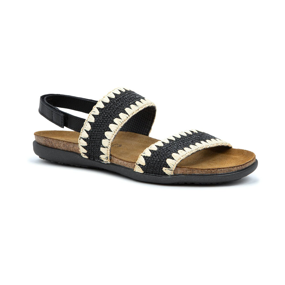 Naot Dylan Womens Shoes SFT BLK LTHR W/ BLK STRE