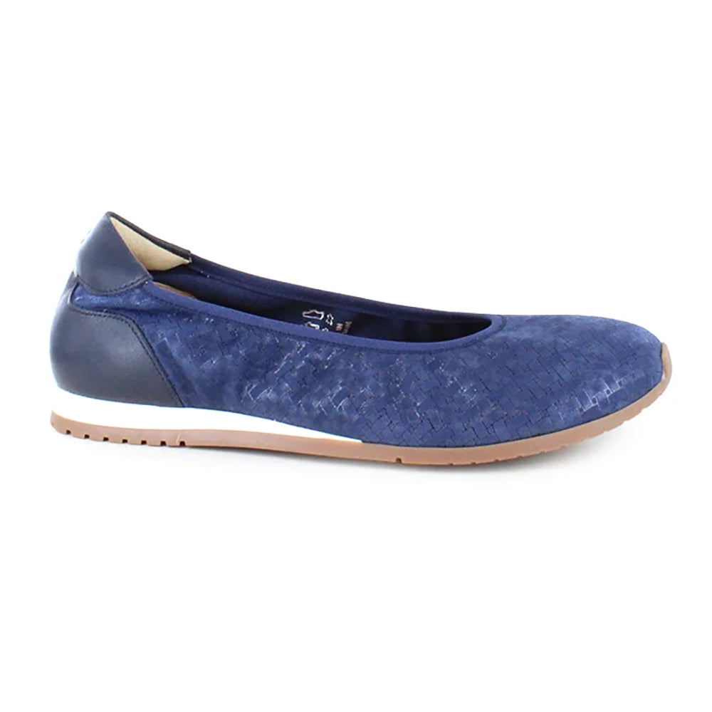 Naot Echo Womens Shoes SAPPHIRE WOVEN SUED COMB