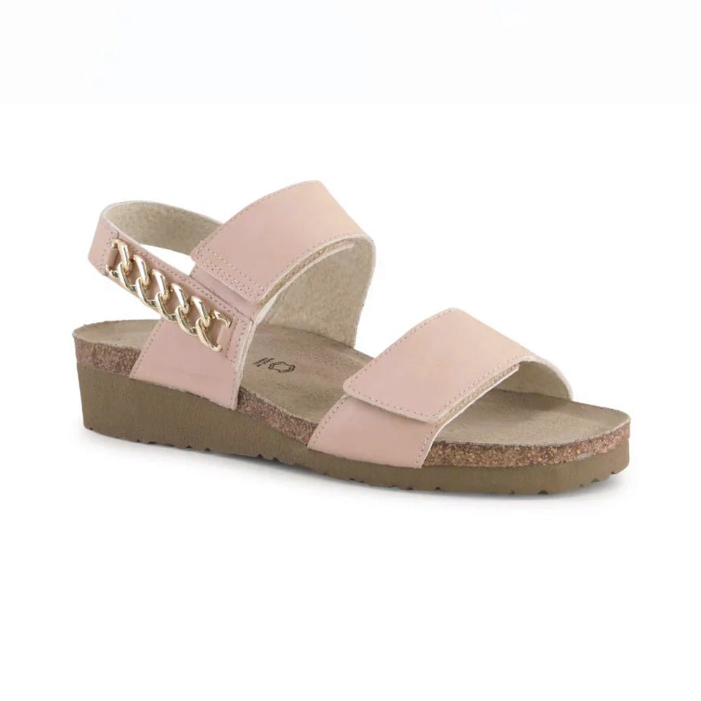 Naot Eliana Back Strap Wedge (4473) Womens Shoes PALE BLUSH LTHR
