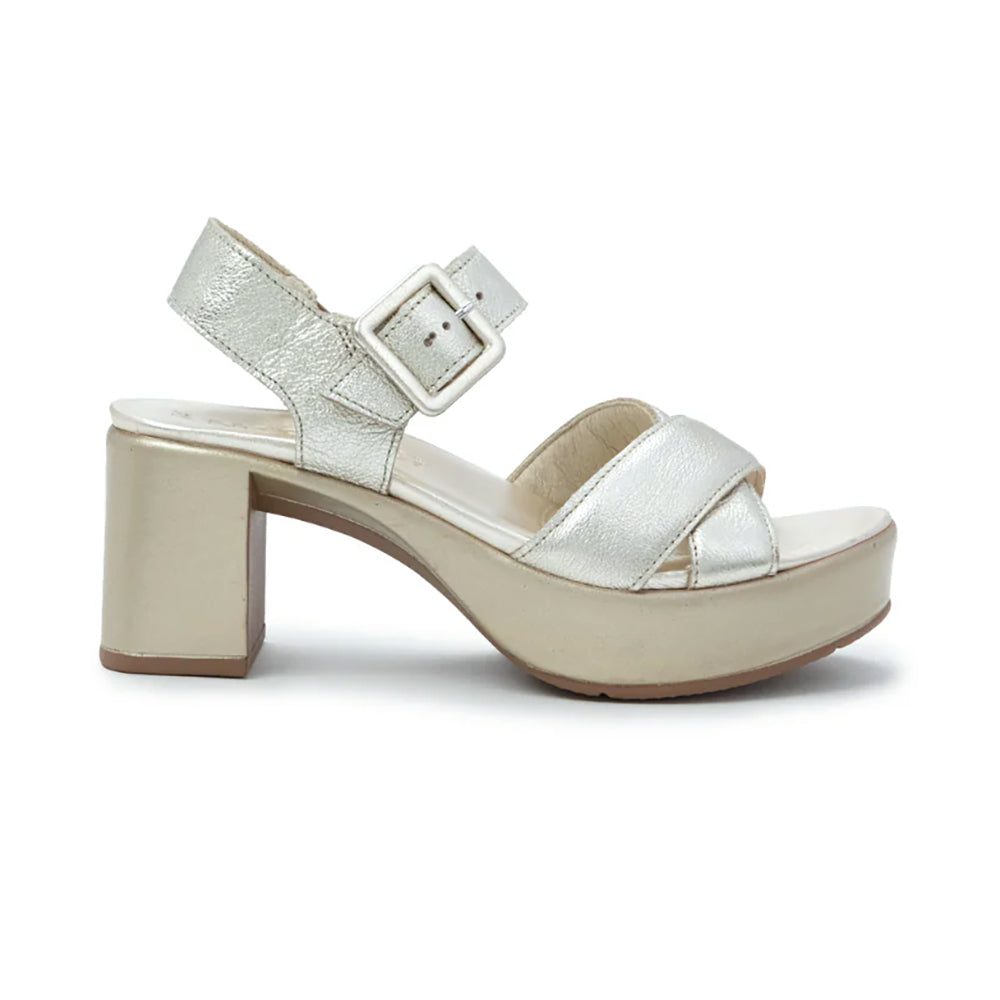Naot Elite Platform Sandal (123102) Womens Shoes Radiant Gold Leather