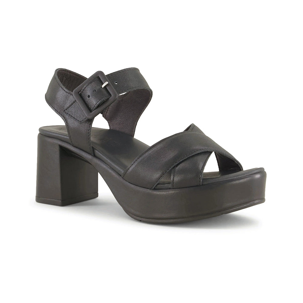 Naot Elite Platform Sandal (123102) Womens Shoes Shiny Black