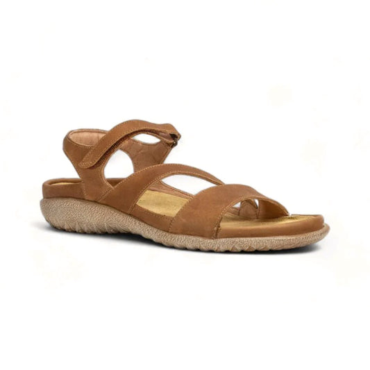 Naot Etera Sandal (11111) Womens Shoes Latte Brown Leather