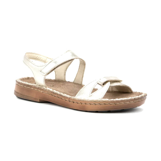 Naot Evora Sandal Womens Shoes Radiant Gold Leather