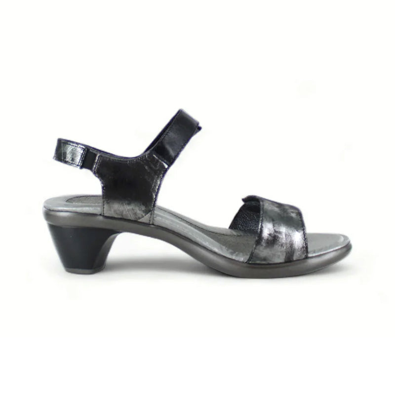 Naot Extant Avant Garde Sandal (40043) Womens Shoes Metallic Onyx/Black Madras