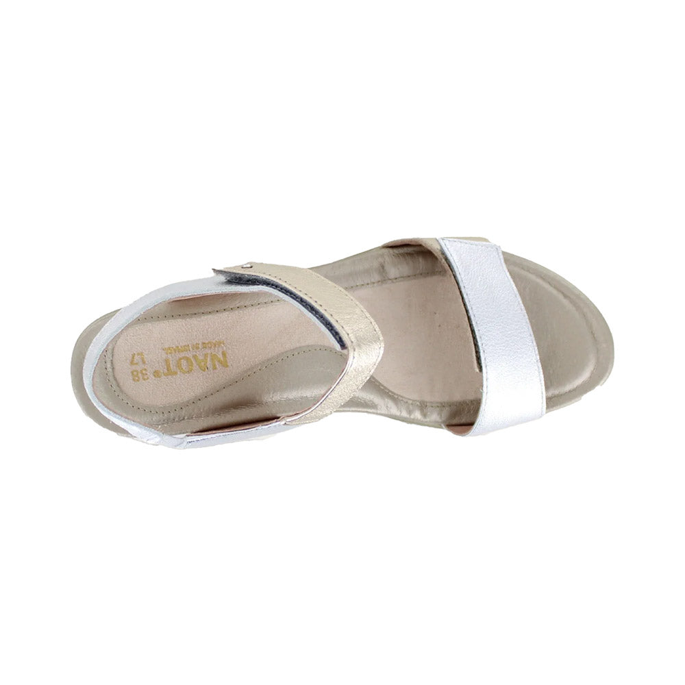 Naot Extant Avant Garde Sandal (40043) Womens Shoes Silver/Radiant Gold