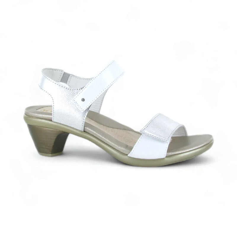 Naot Extant Avant Garde Sandal (40043) Womens Shoes SOFT SILVER LTHR/PEARL WHITE LTHR