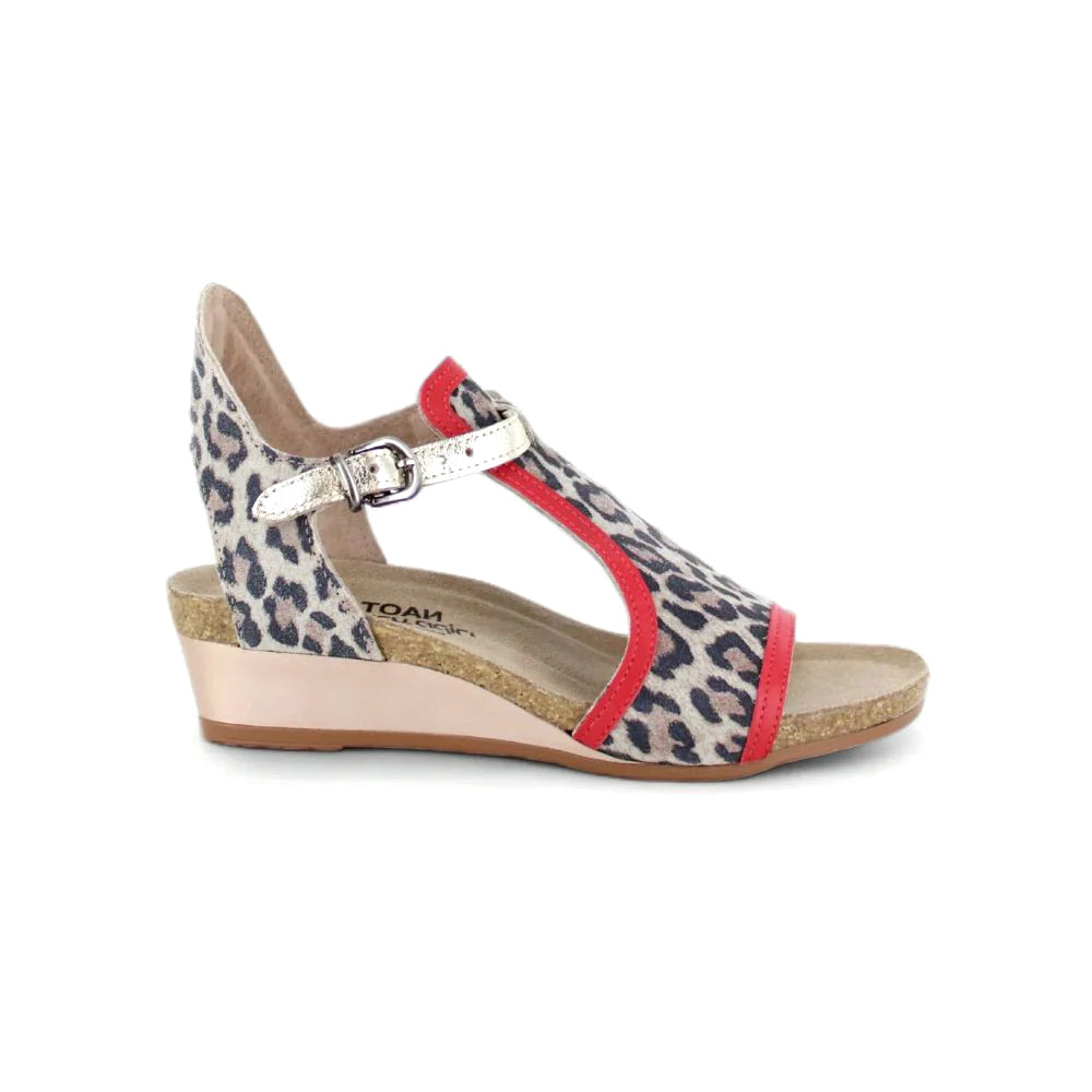 Cheetah Suede/Kiss Red Leather/Radiant Gold Leather