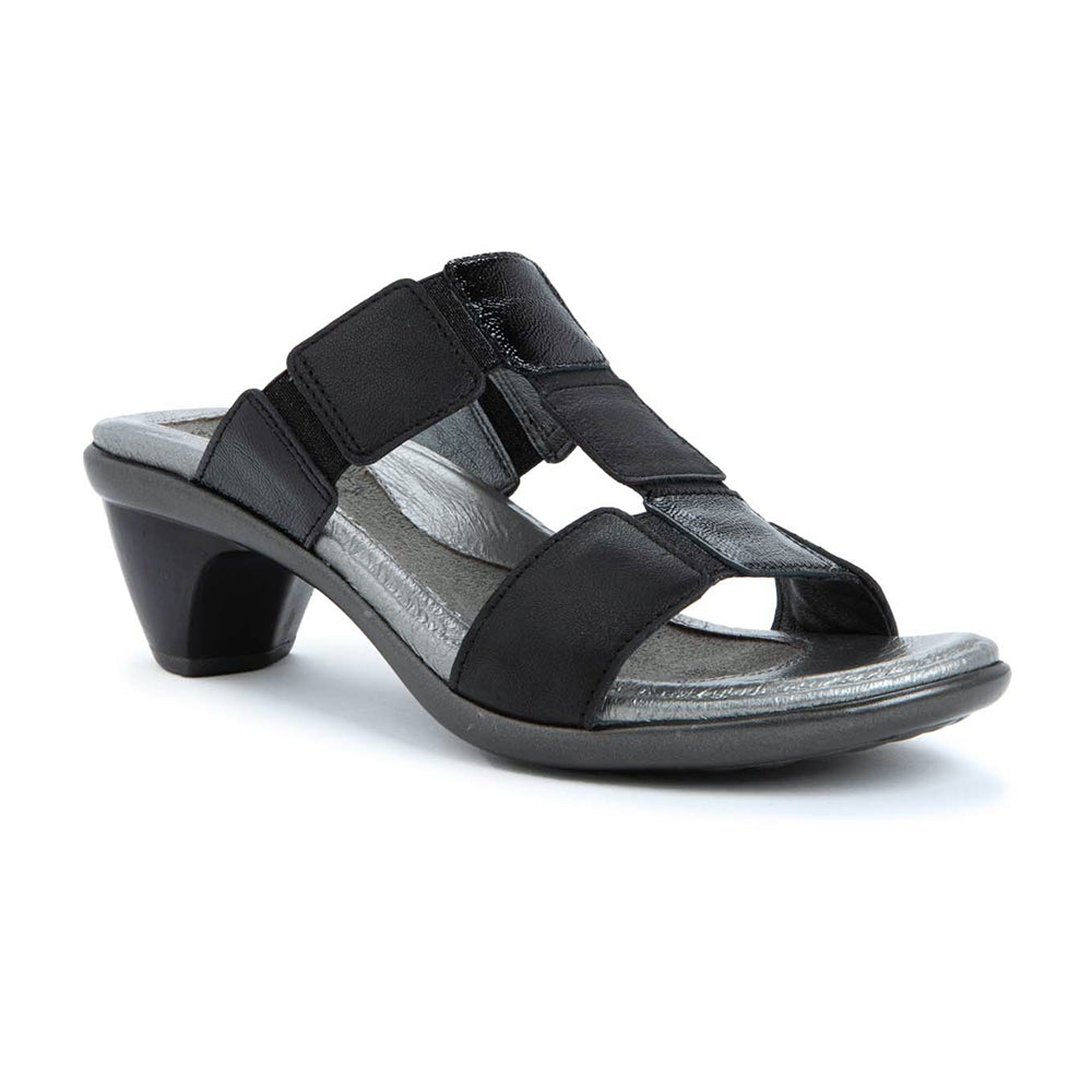 Naot Form Womens Shoes BLK LTHR/BLK LSTR COMBO