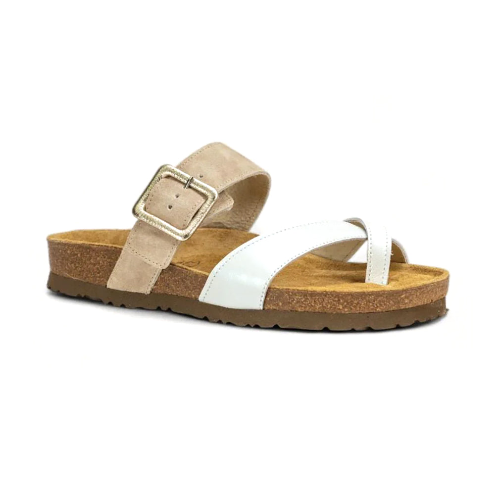 Naot Fresno Sandal (8250) Womens Shoes White Pearl/Sand Stone